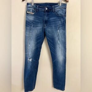 Diesel Industry Girls Denim Jeans Youth 16Y Slim Tapered Distressed Kids